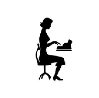 パソコンを触る人のアイコン